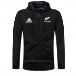 Chaqueta con Capucha Nueva Zelandia All Blacks Rugby 2018-2019 Negro