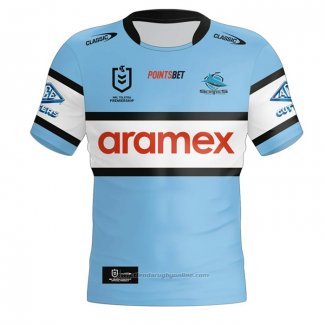 Camiseta Cronulla Sutherland Sharks Rugby 2024 Local