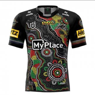 Camiseta Penrith Panthers Rugby 2025 Indigena