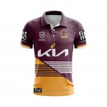 Camiseta Polo Brisbane Broncos Rugby 2024 Local