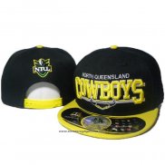 NRL Snapback Gorra North Queensland Cowboys Negro Amarillo