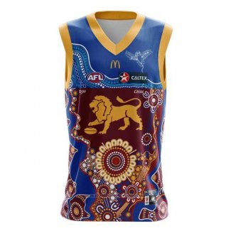 Camiseta Brisbane Lions AFL 2023 Indigena