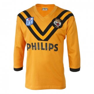 Camiseta Wests Tigers Mangas Larga Rugby 1989 Retro