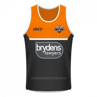 Tank Top Wests Tigers Rugby 2018-2019 Negro Naranja