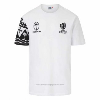 Camiseta Fiyi Rugby 2023 World Cup Blanco