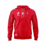 Sudaderas con Capucha Gales Rugby 2025 Rojo