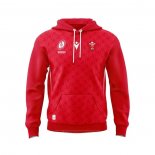 Sudaderas con Capucha Gales Rugby 2025 Rojo
