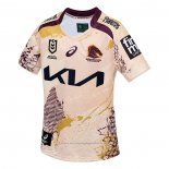 Camiseta Brisbane Broncos Rugby 2025 Indigena