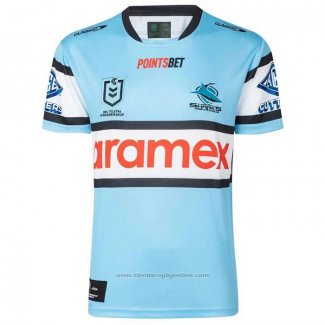 Camiseta Cronulla Sutherland Sharks Rugby 2023 Local