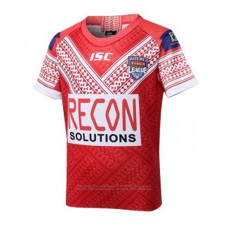 Camiseta Ninos Tonga Rugby 2018-2019 Rojo