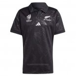 Camiseta Nueva Zelandia All Blacks Rugby 2023 World Cup Local