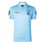Camiseta Polo Cronulla Sutherland Sharks Rugby 2026 Azul