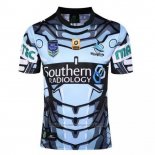 Camiseta Cronulla Sharks 9s Rugby 2017 Azul