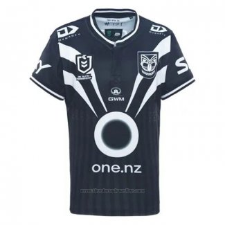 Camiseta Nueva Zelandia Warriors Rugby 2025 Entrenamiento Negro