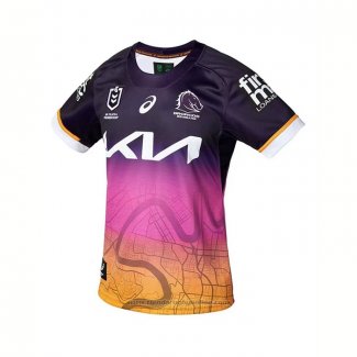 Camiseta Brisbane Broncos Rugby 2023 Indigena