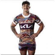 Camiseta Brisbane Broncos Rugby 2023 Indigena