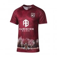 Camiseta Queensland Maroons Rugby 2022 Indigena