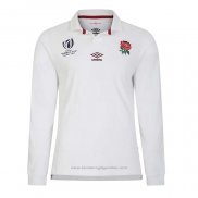 Camiseta Inglaterra Manga Larga Rugby 2023 World Cup Local