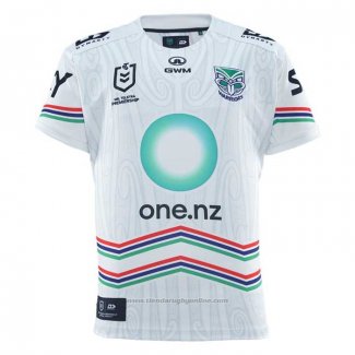 Camiseta Nueva Zelandia Warriors Rugby 2025 Indigena Blanco