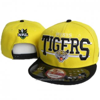 NRL Snapback Gorra Wests Tigers Amarillo