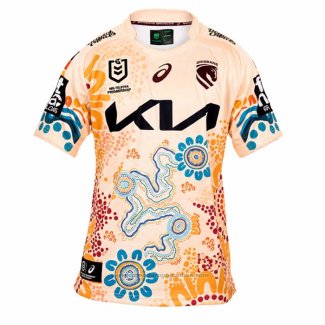 Camiseta Brisbane Broncos Rugby 2026 Indigena