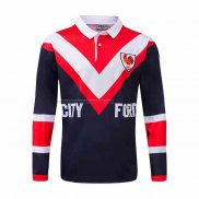 Camiseta Polo Sydney Roosters Mangas Larga Rugby 1976 Retro