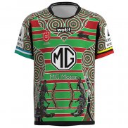 Camiseta South Sydney Rabbitohs Rugby 2023 Indigena Verde