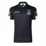 Camiseta Polo Cronulla Sutherland Sharks Rugby 2026 Negro