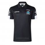 Camiseta Polo Cronulla Sutherland Sharks Rugby 2026 Negro