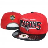 NRL Snapback Gorra Dragons Rojo