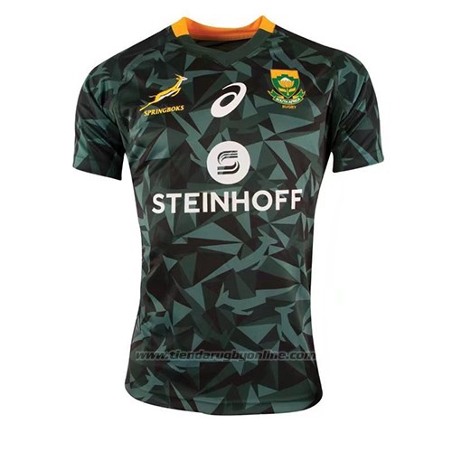 Laos Afilar Enjuague bucal Camiseta Sudafrica Springbok 7s Rugby 2018-2019 Local - Envio gratis